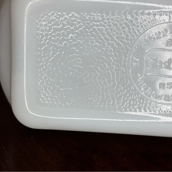 GLASSBAKE Casserole Glass Pan Loaf Pan Loaf Bread or Meat Loaf  Vintage GUC - Picture 10 of 16